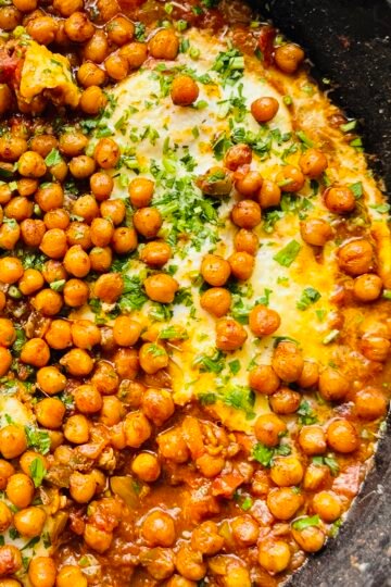 High Protein Shakshuka with Chickpeas