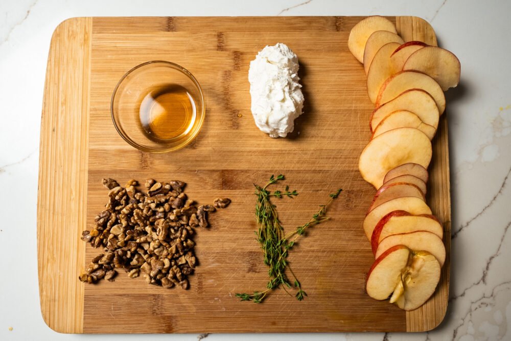 Honey Walnut Goat Cheese Apple Bites - Ingredients