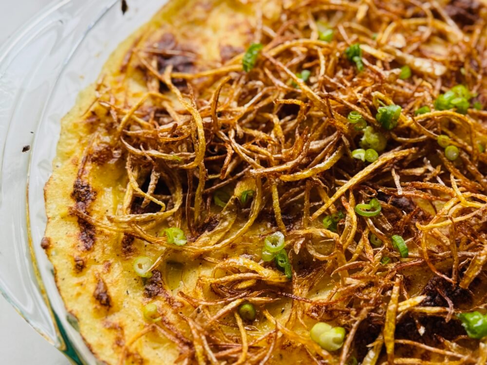 Garlic Brown Butter & Rosemary Mashed Potatoes close up