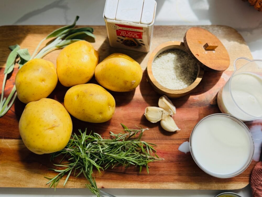 Garlic-Brown-Butter-Rosemary-Mashed-Potatoes-Ingredients