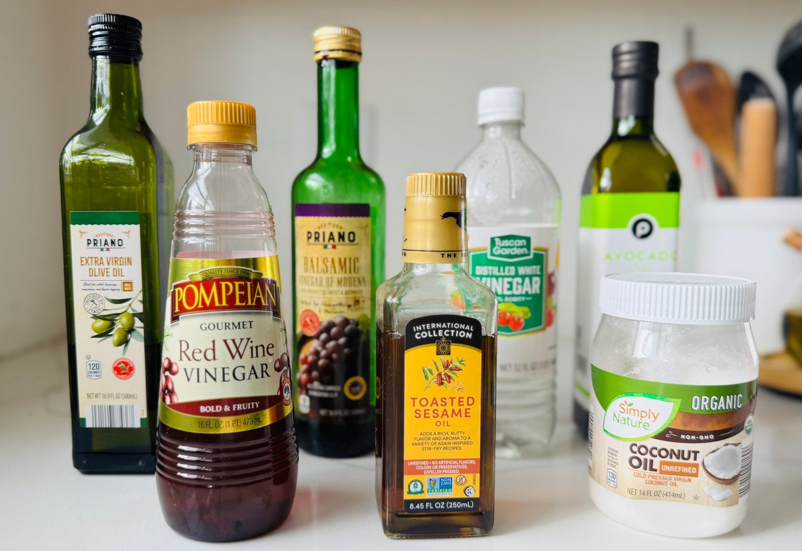 Host Thanksgiving with less stress - Oils and Vinegars in kitchen