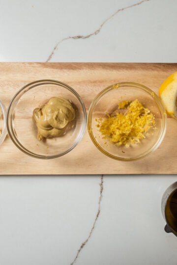 Lemon Olive Oil Dijon Dressing with Garlic & Honey