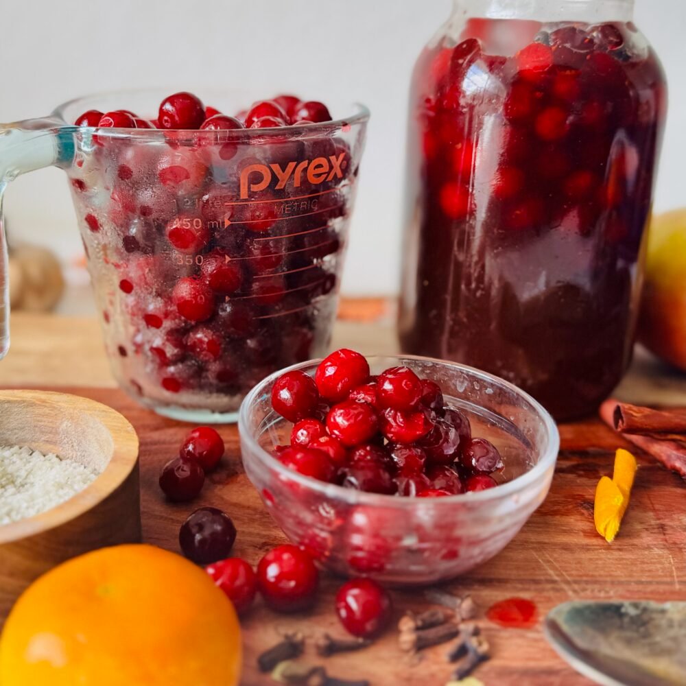 Easy Pickled Cranberries 