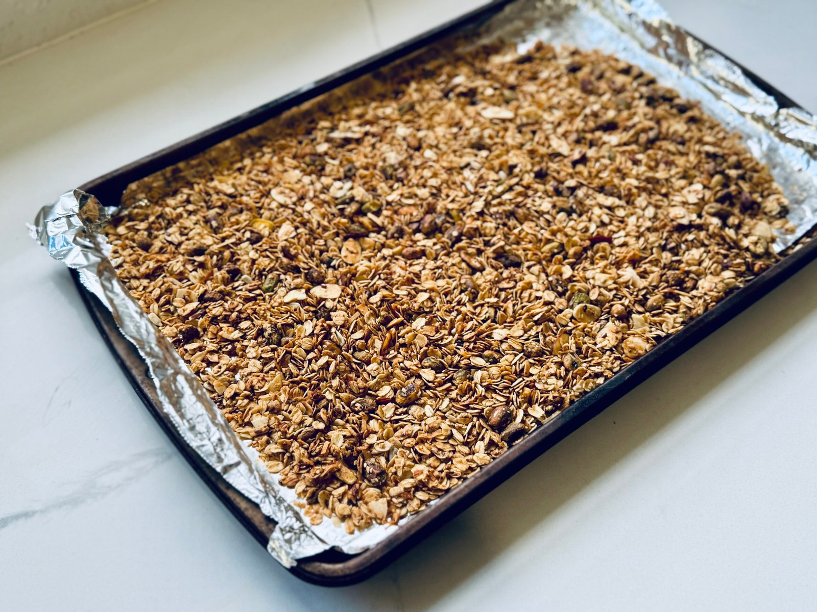 ready to bake pistachio coconut granola