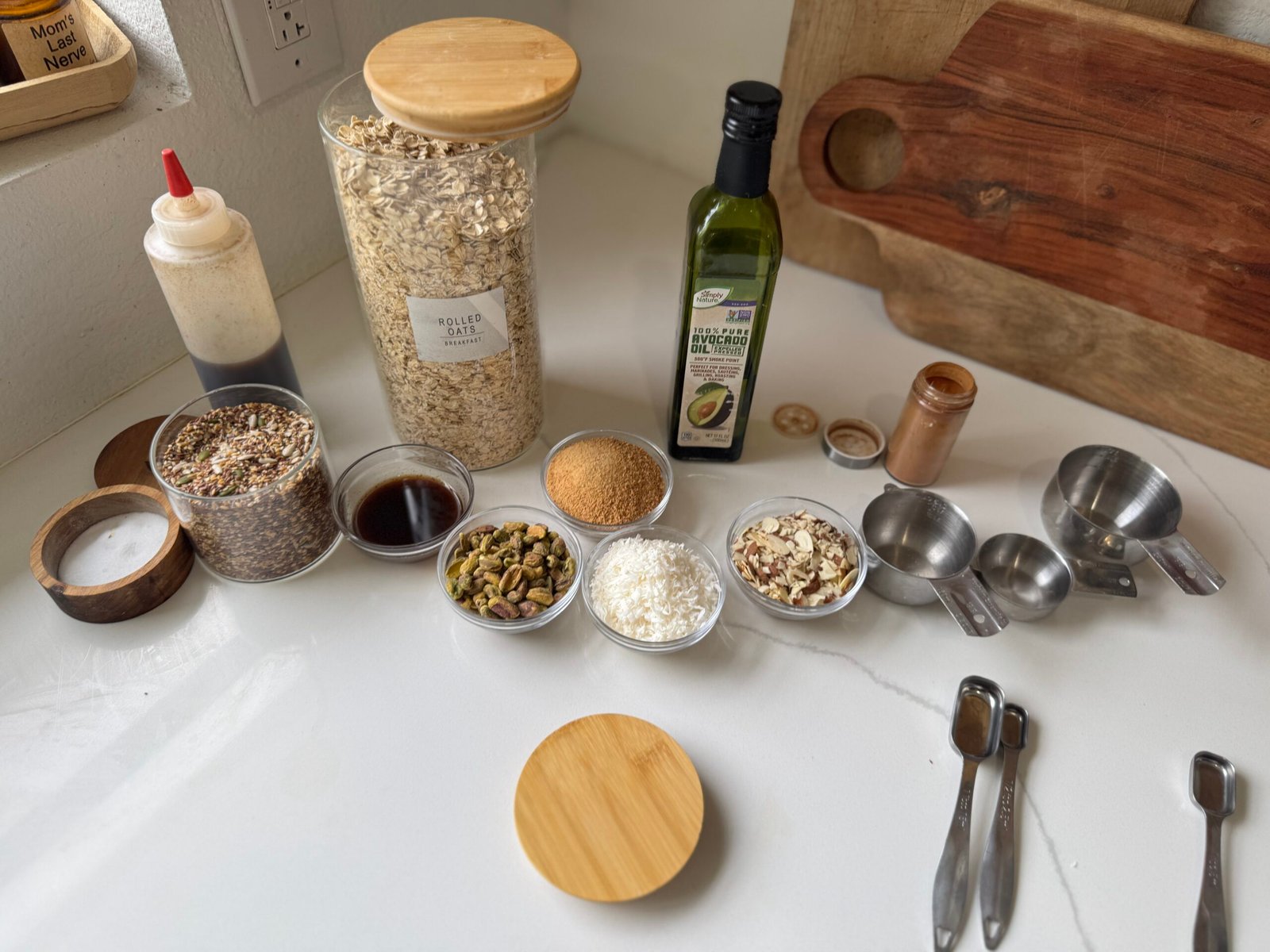 Crunchy homemade pistachio coconut granola