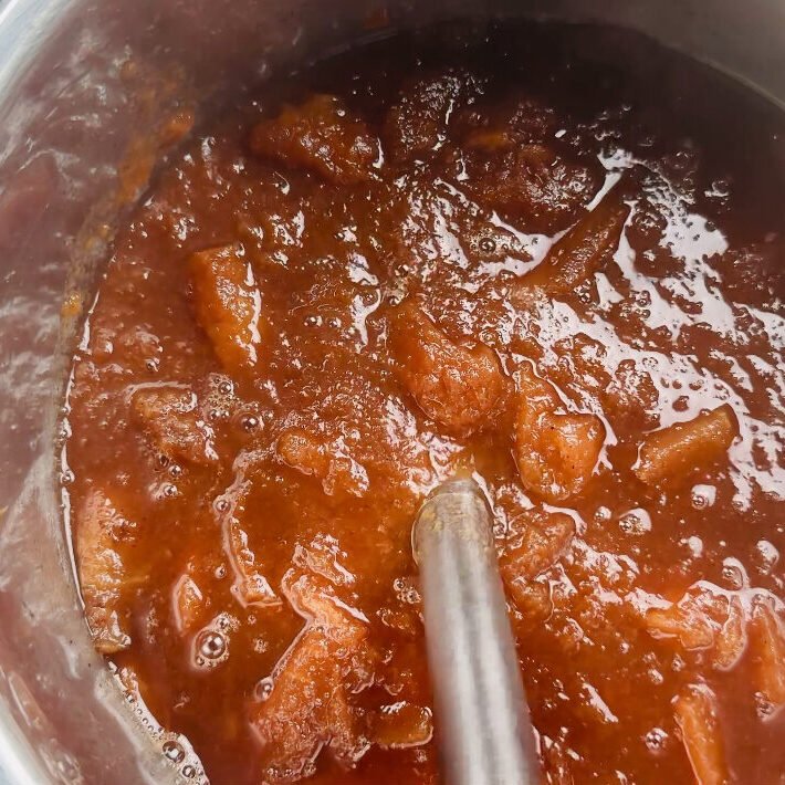 Holiday Apple Butter Process shot