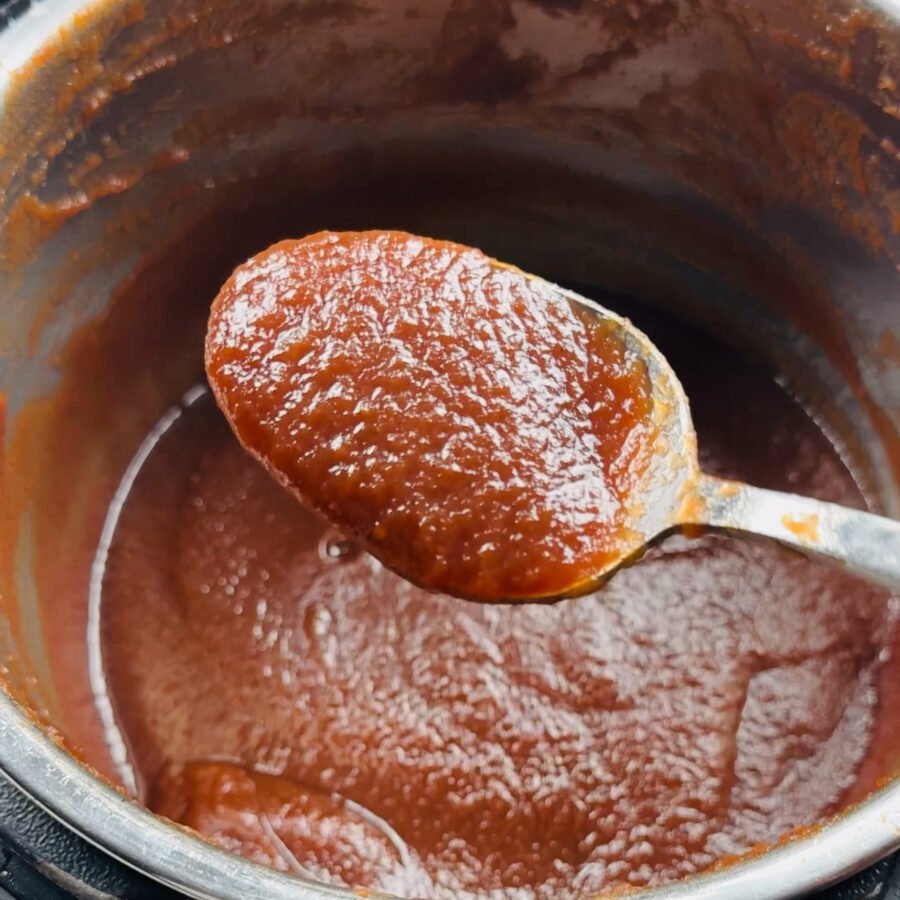 Holiday Apple Butter Process shot