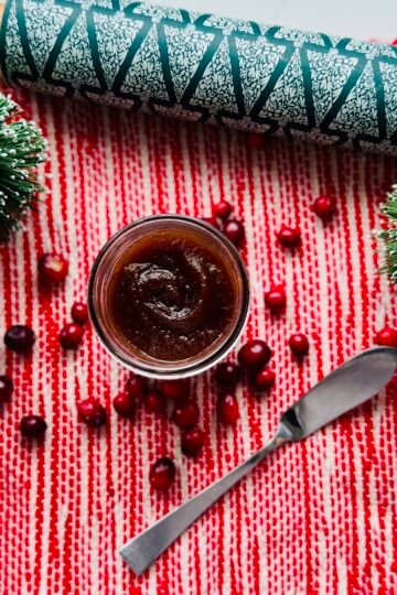 Holiday Apple Butter overhead shot