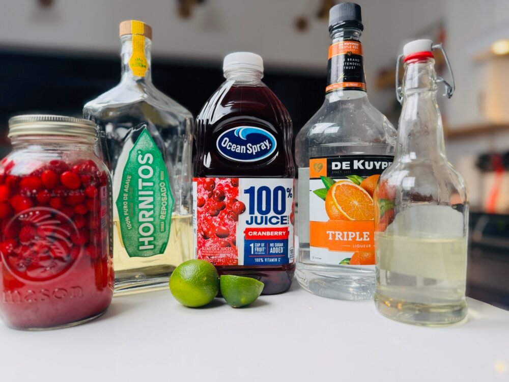 Pickled Cranberry Margarita Ingredients