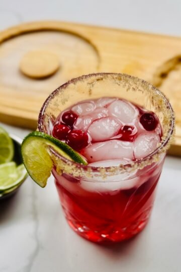Pickled Cranberry Margarita