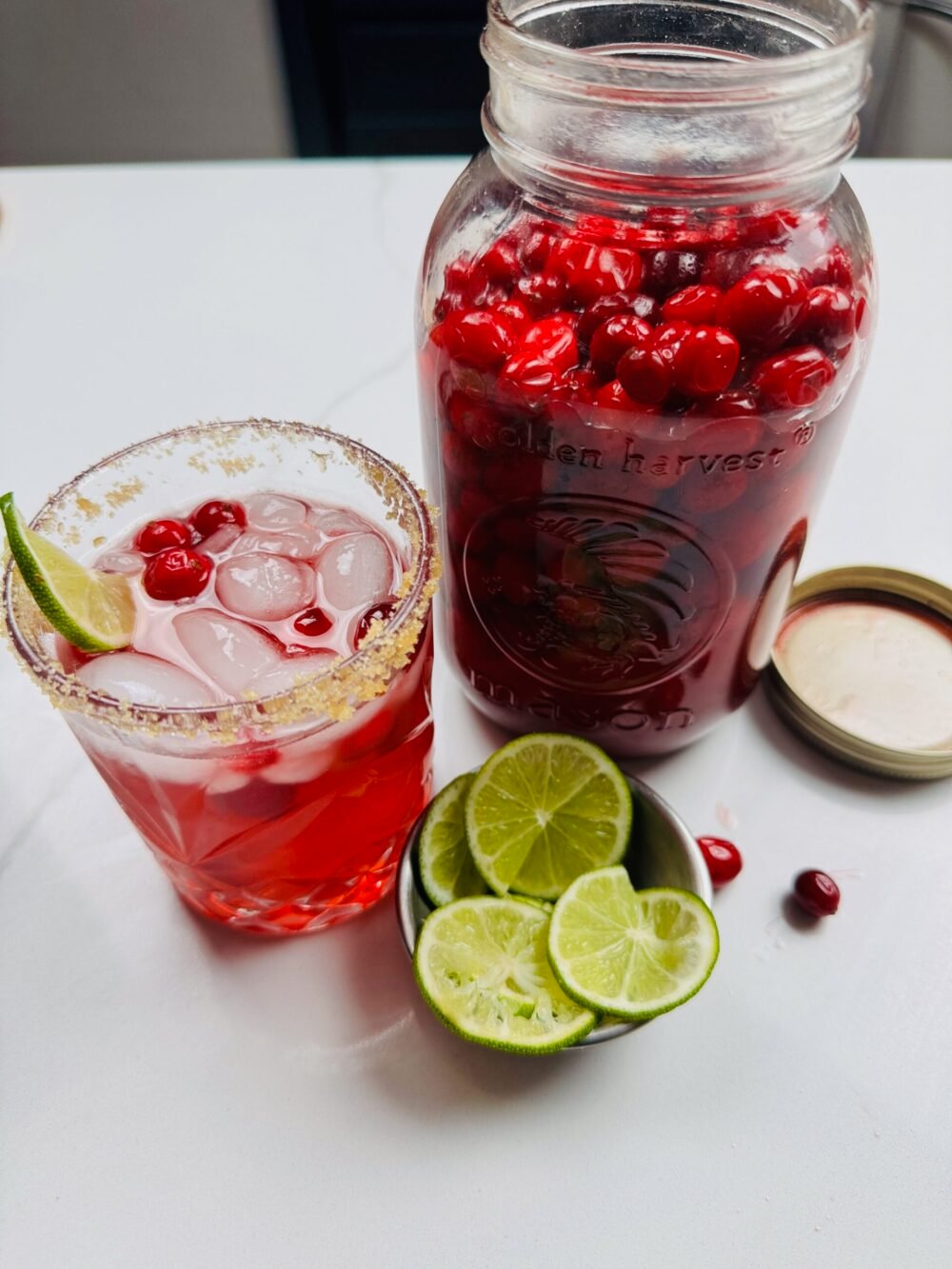 Pickled Cranberry Margarita
