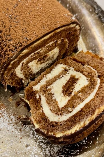 Tiramisu Yule Log