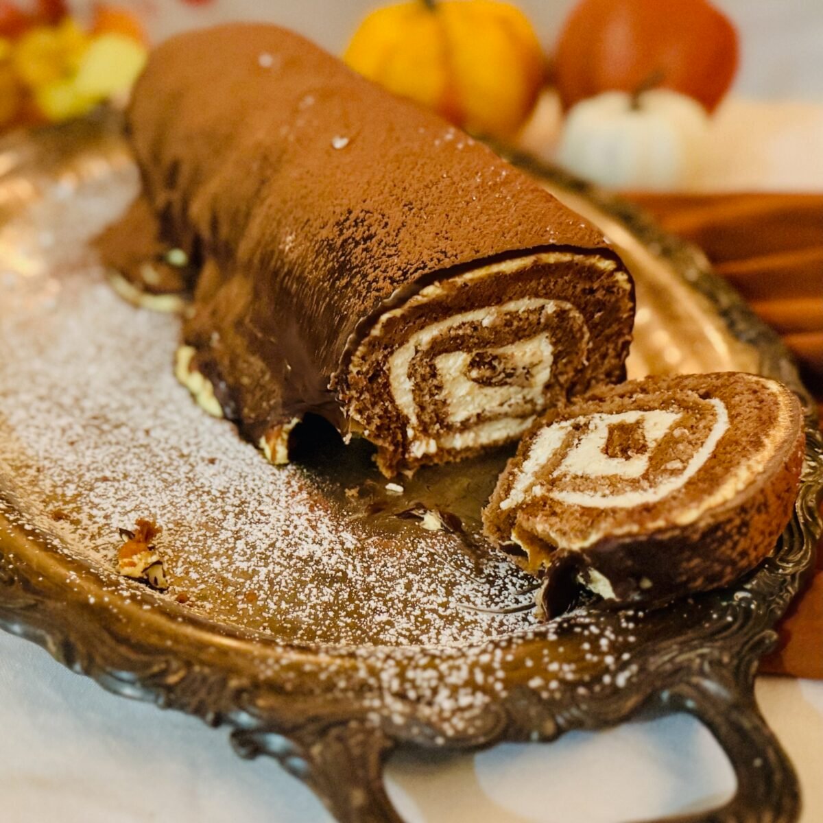 Tiramisu Yule Log
