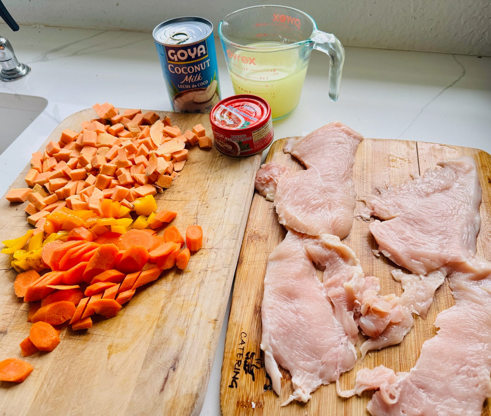 Panang Curry ingredients