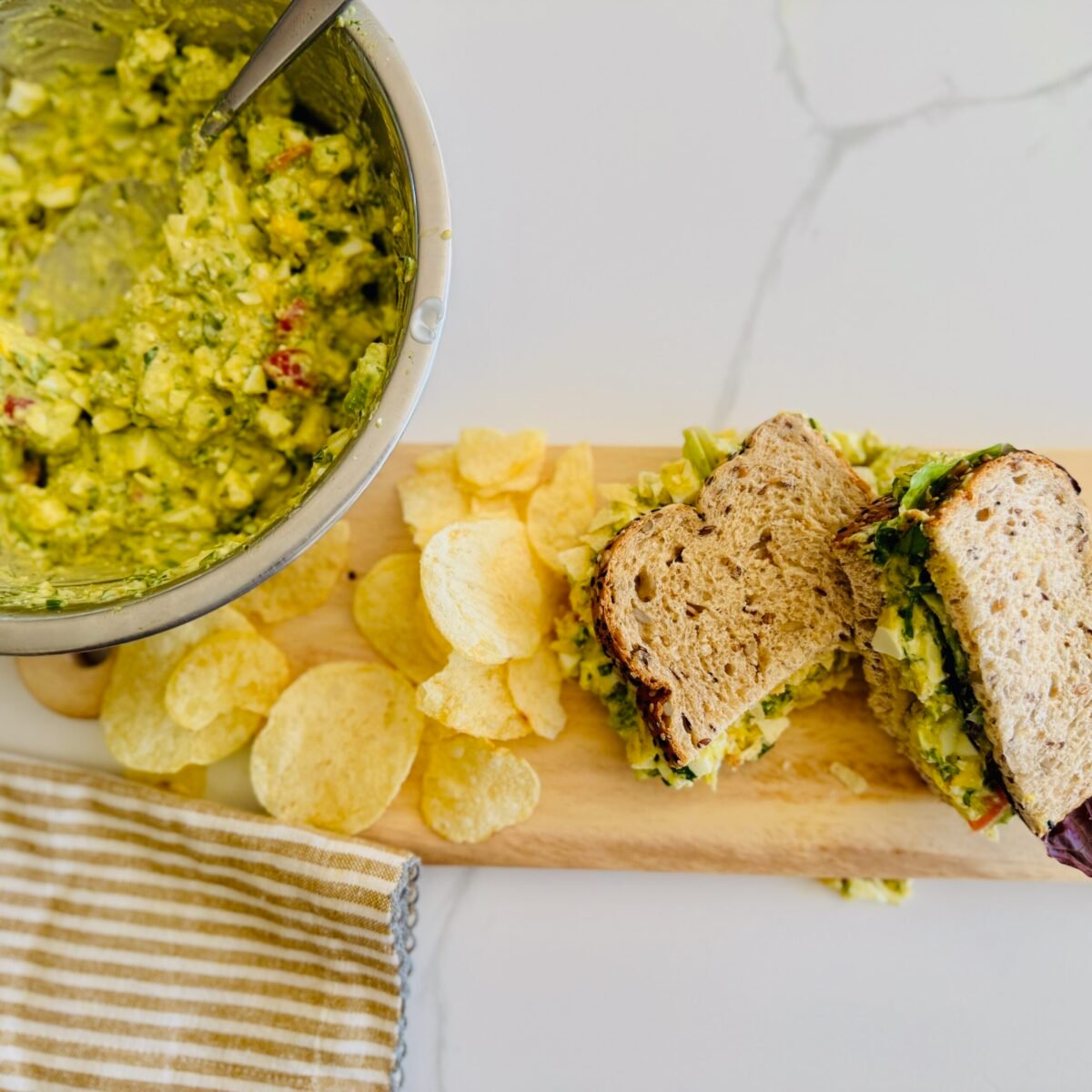 Egg Avocado Salad Sandwich