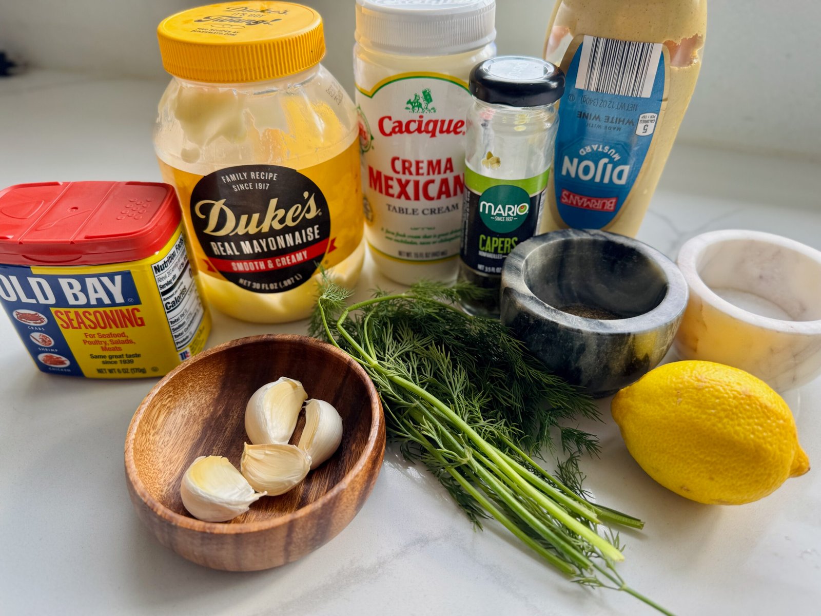 Creamy Old Bay Dill Secret Sauce Ingredients