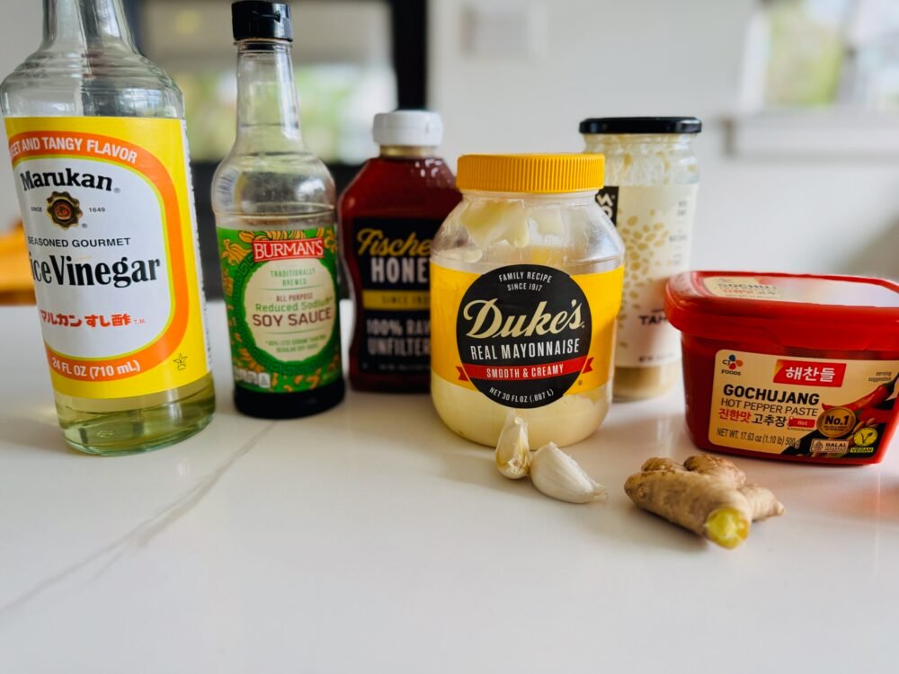 Sesame Ginger Gochujang Sauce ingredients