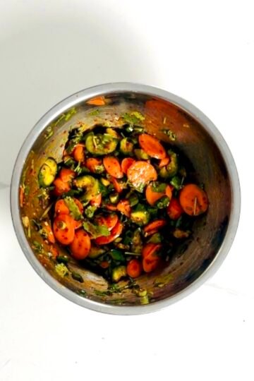 Smashed Cucumber Carrot Salad