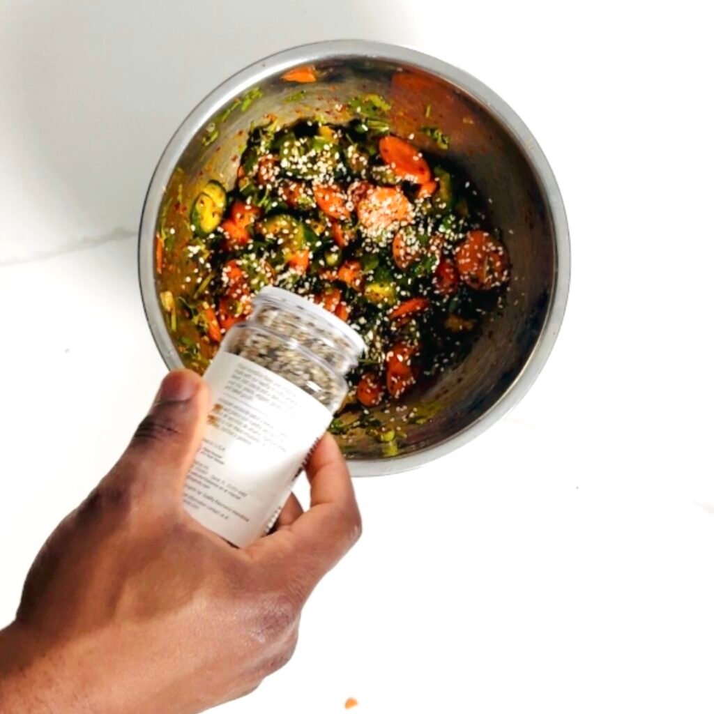 Smashed Cucumber Carrot Salad