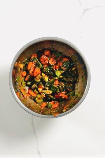 Smashed Cucumber Carrot Salad