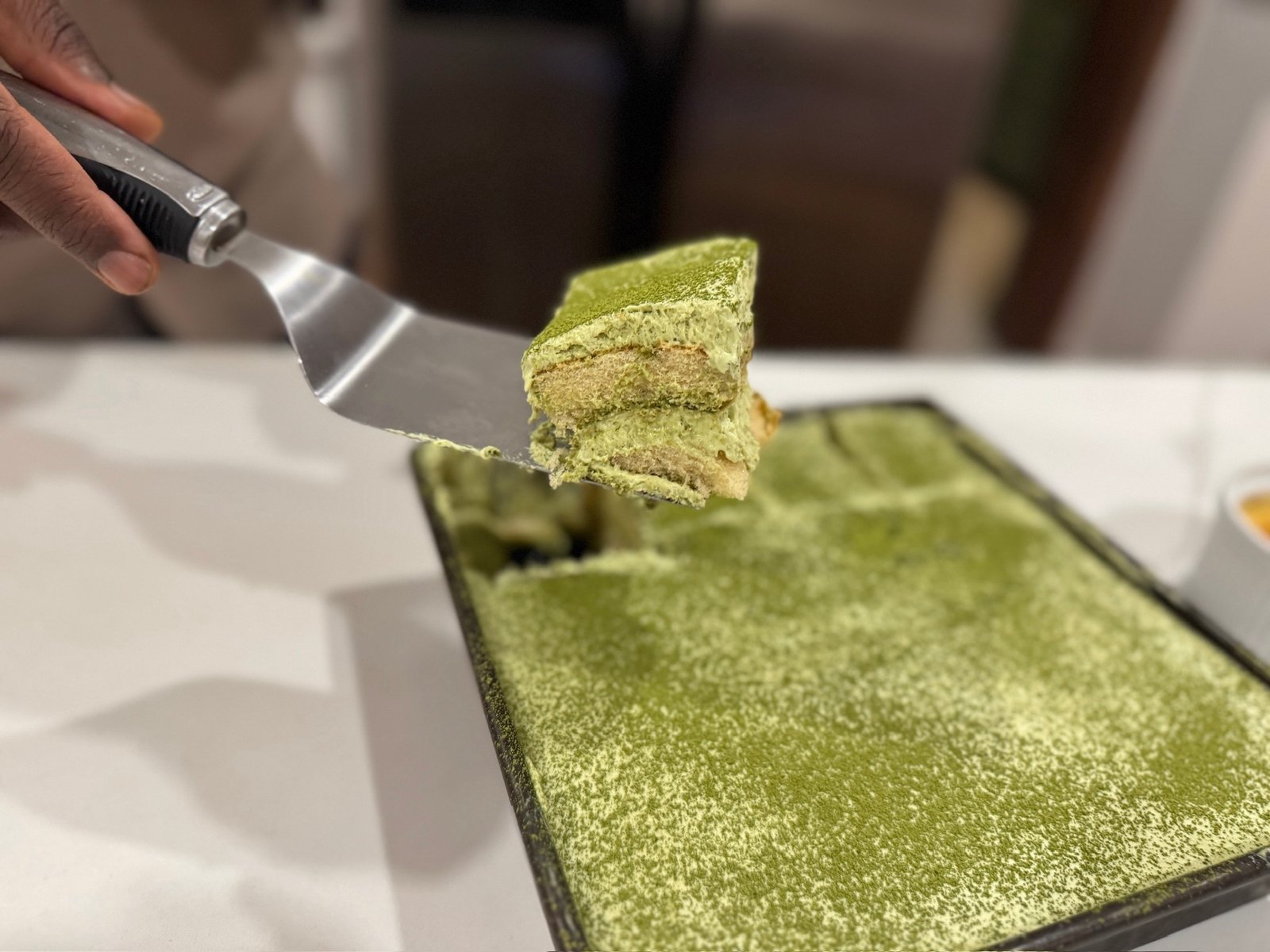 Asian Dinner Party Ideas - matcha tiramisu