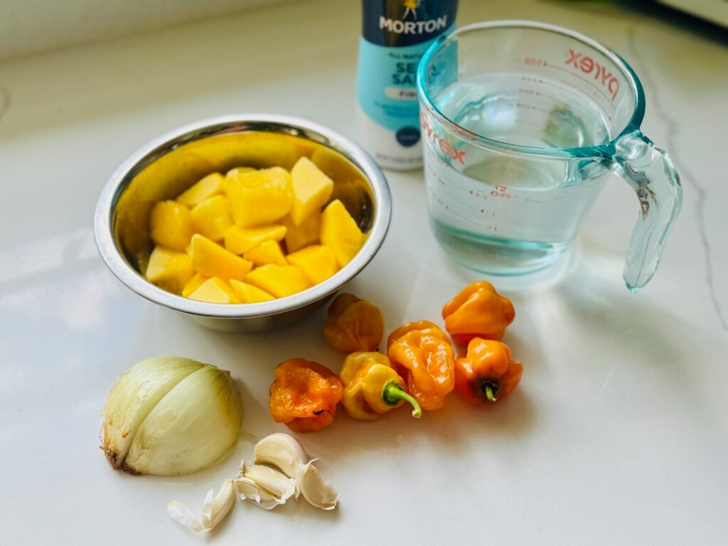 Fermented Habanero Hot Sauce ingredients