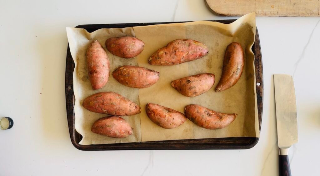 Loaded Mediterranean Sweet Potatoes