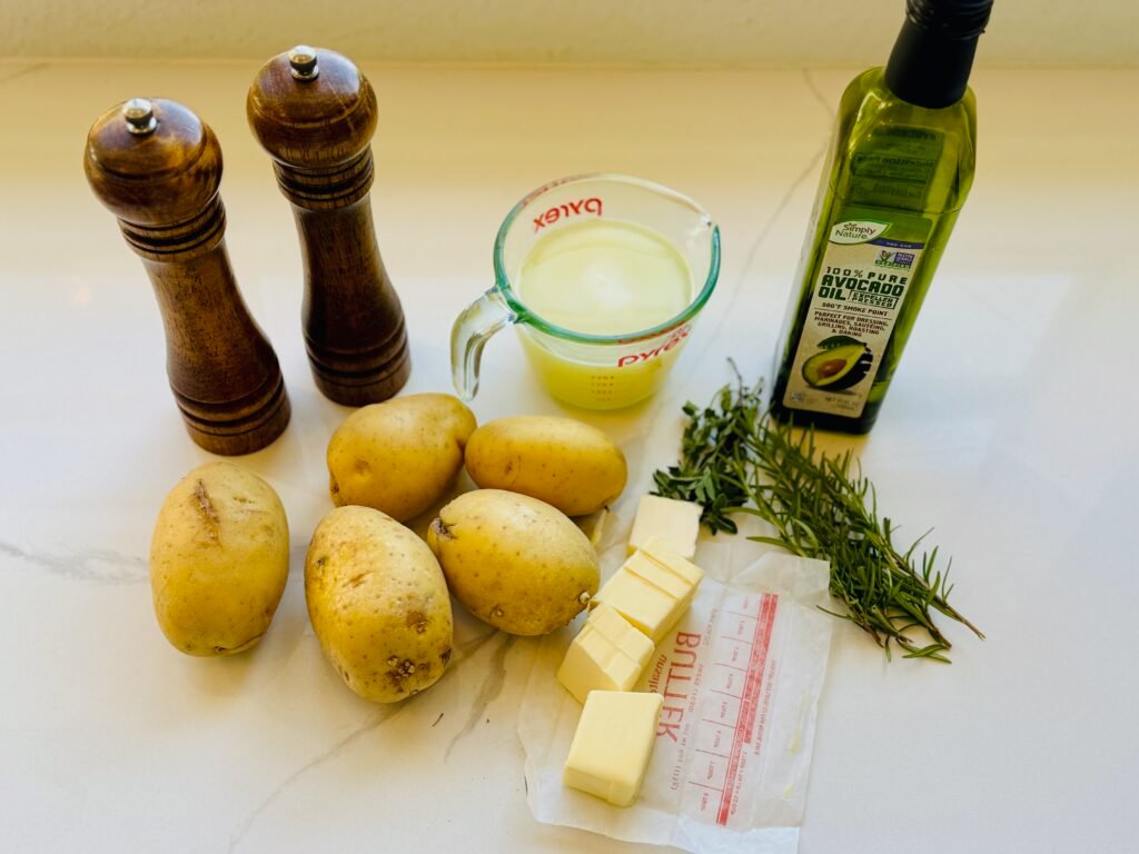 Thin cut melting potatoes ingredients