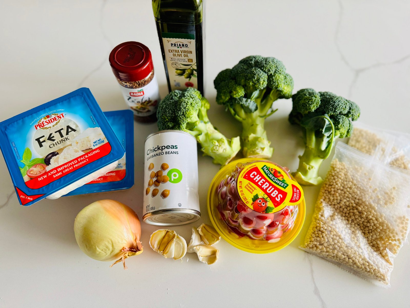 Za’atar Baked Feta Bowl ingredients