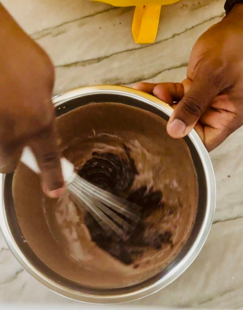 gourmet smores bars whipped ganache process