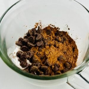 chocolate peanut butter mug dry ingredients