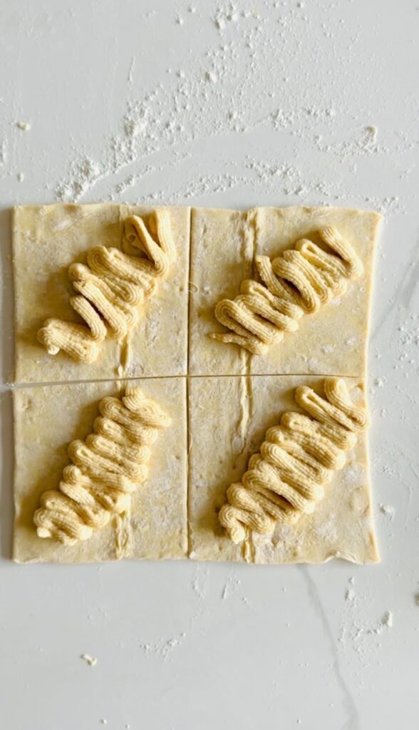 easy almond puff pastry with almond filling