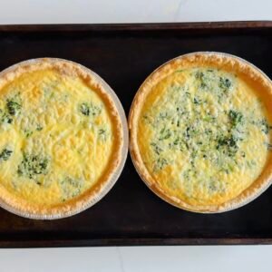 easy spinach Gruyère quiche